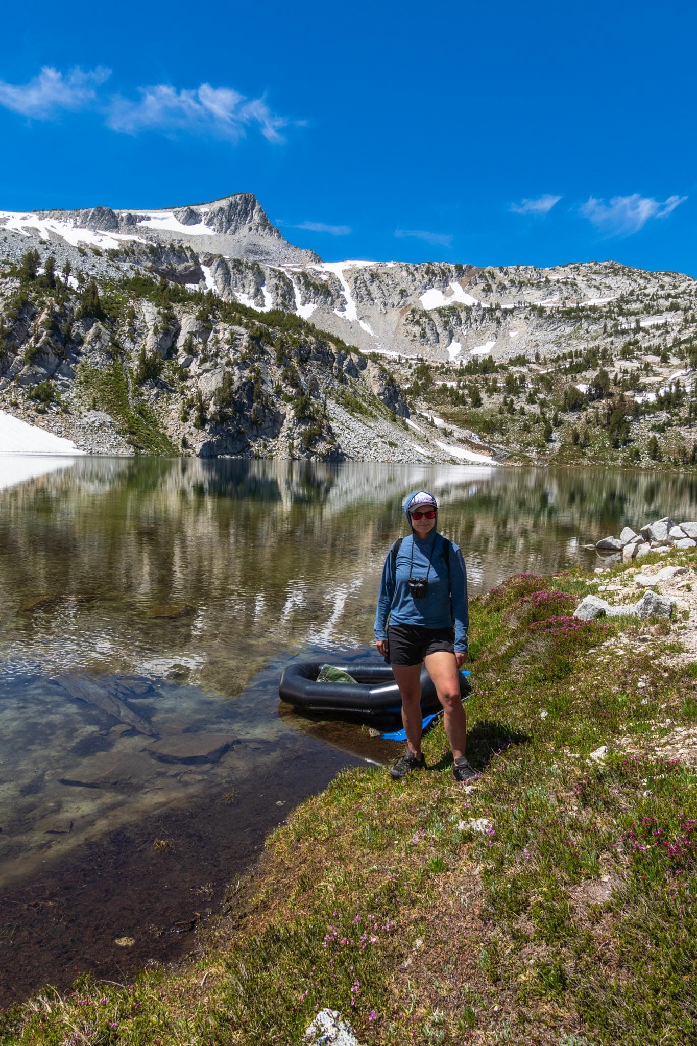 Sam on the Shore of Glacier Lake