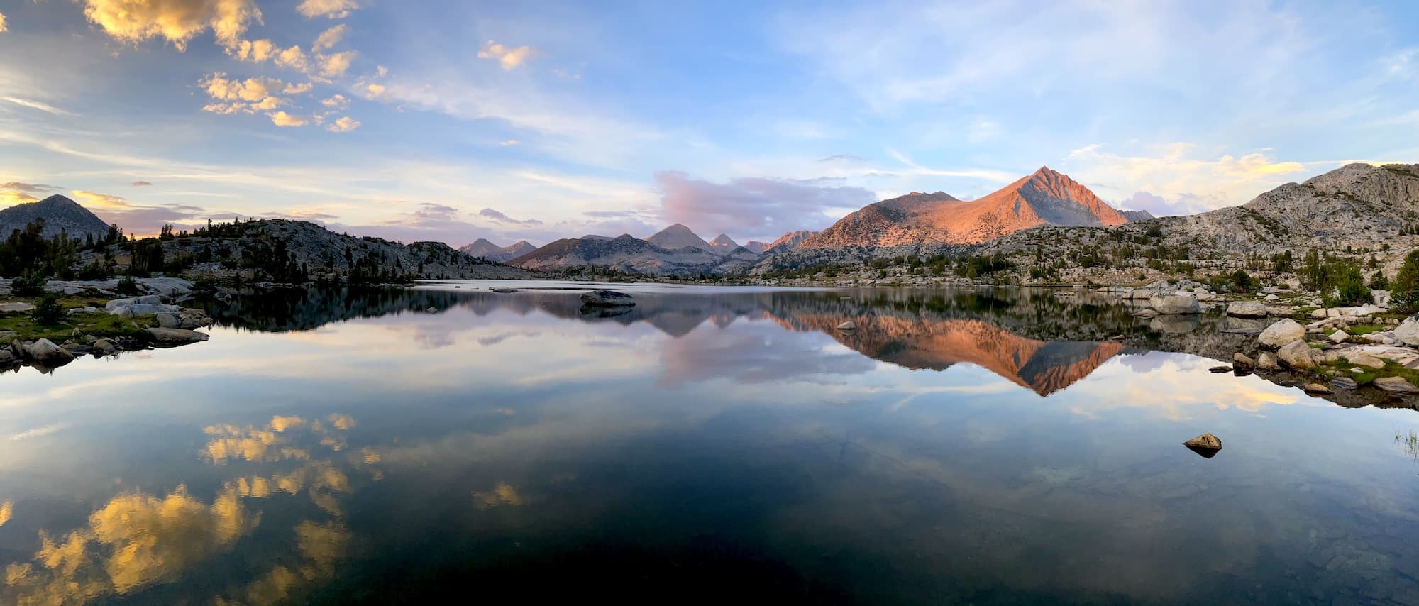 Marie Lake Sunset along the John Muir Trail - Pacific Crest Trail