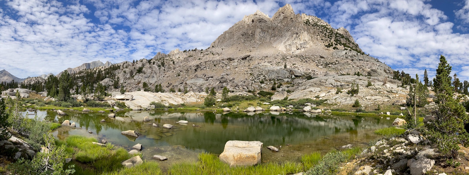 Alpine Lake in the Sixty Lake Basin in Kings Canyon National Park
