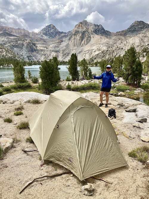 Tent spot at Rae Lakes