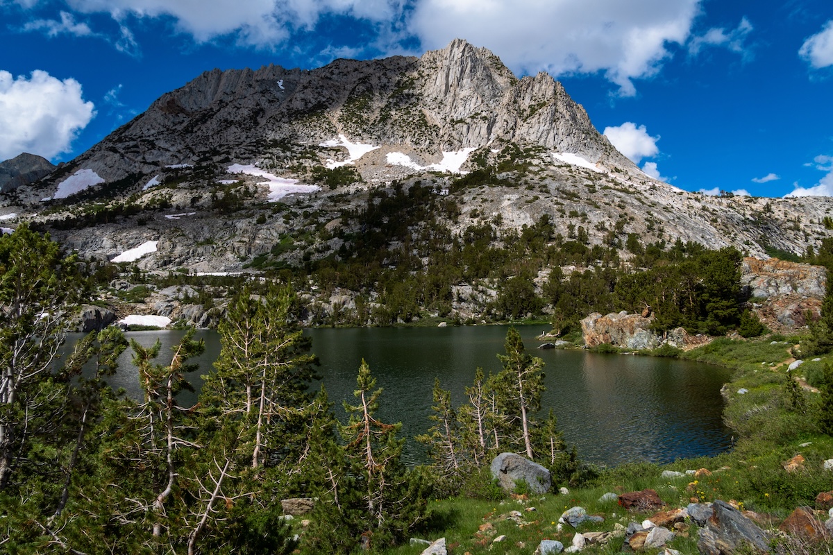Bishop Lake near Bishop Pass in the Eastern Sierras