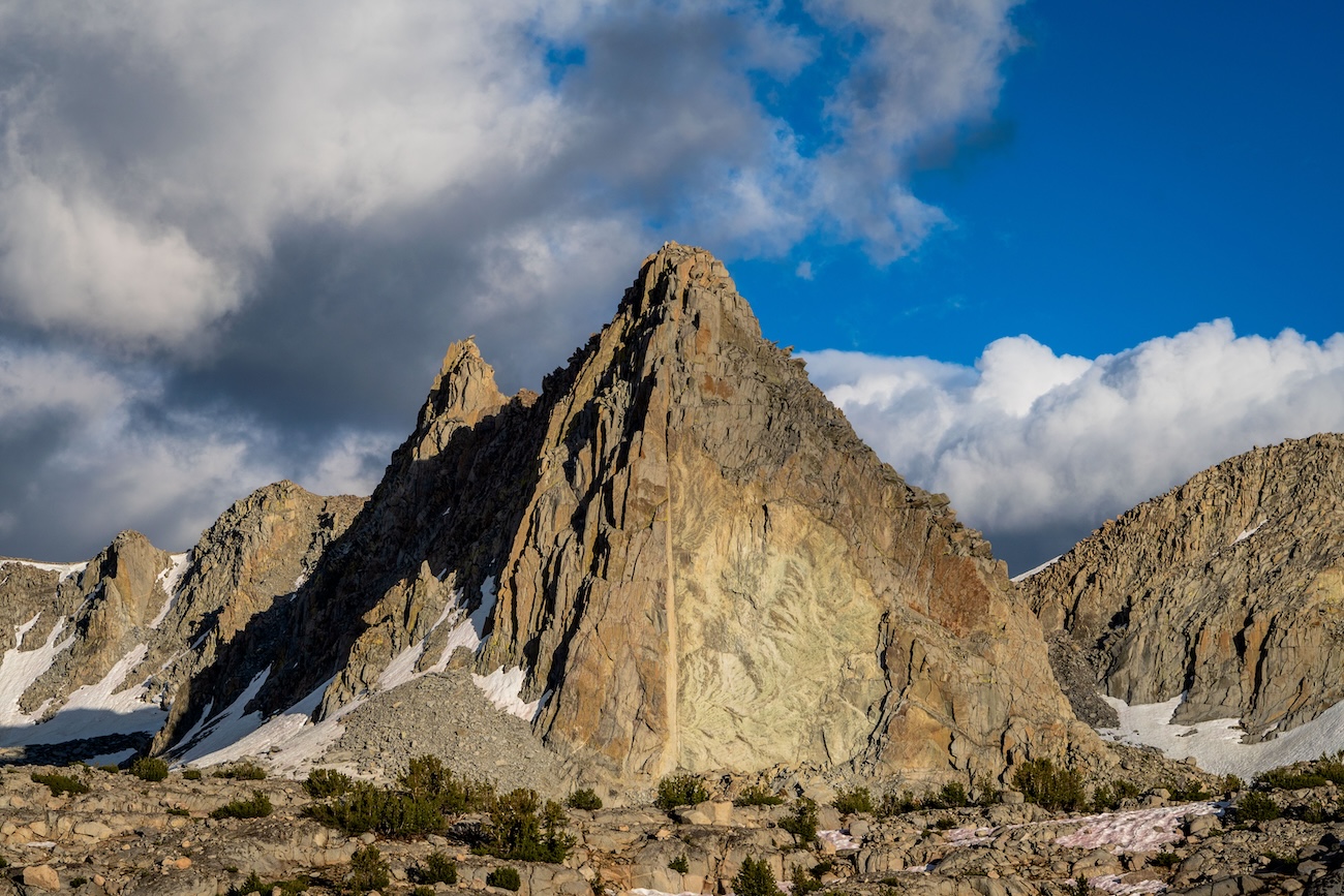 Isosceles Peak in the Dusy Basin of Kings Canyon National Park in the Sierras