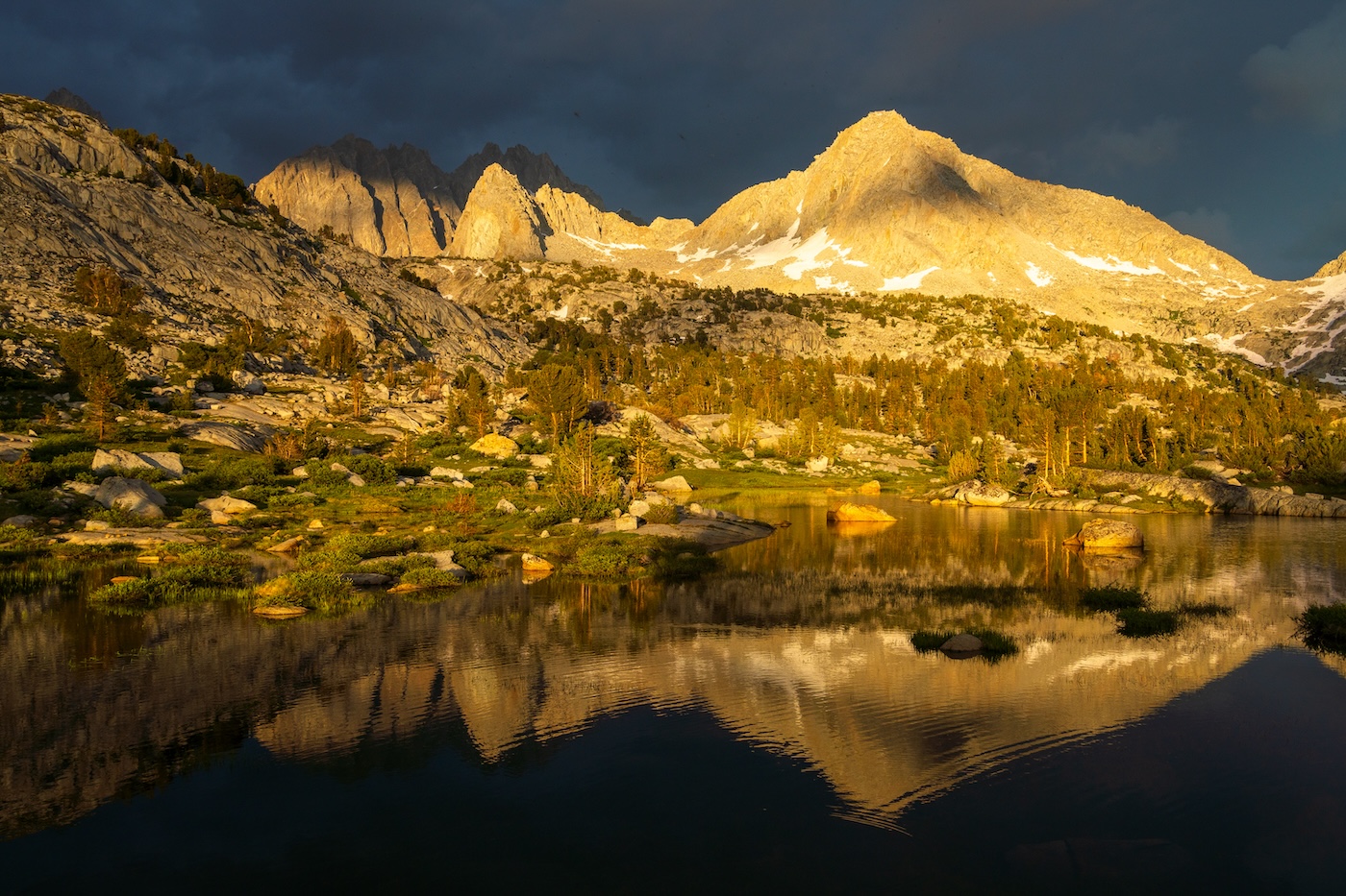 Golden hour at Dusy Basin in Kings Canyon National Park. Photos by Brock Dallman