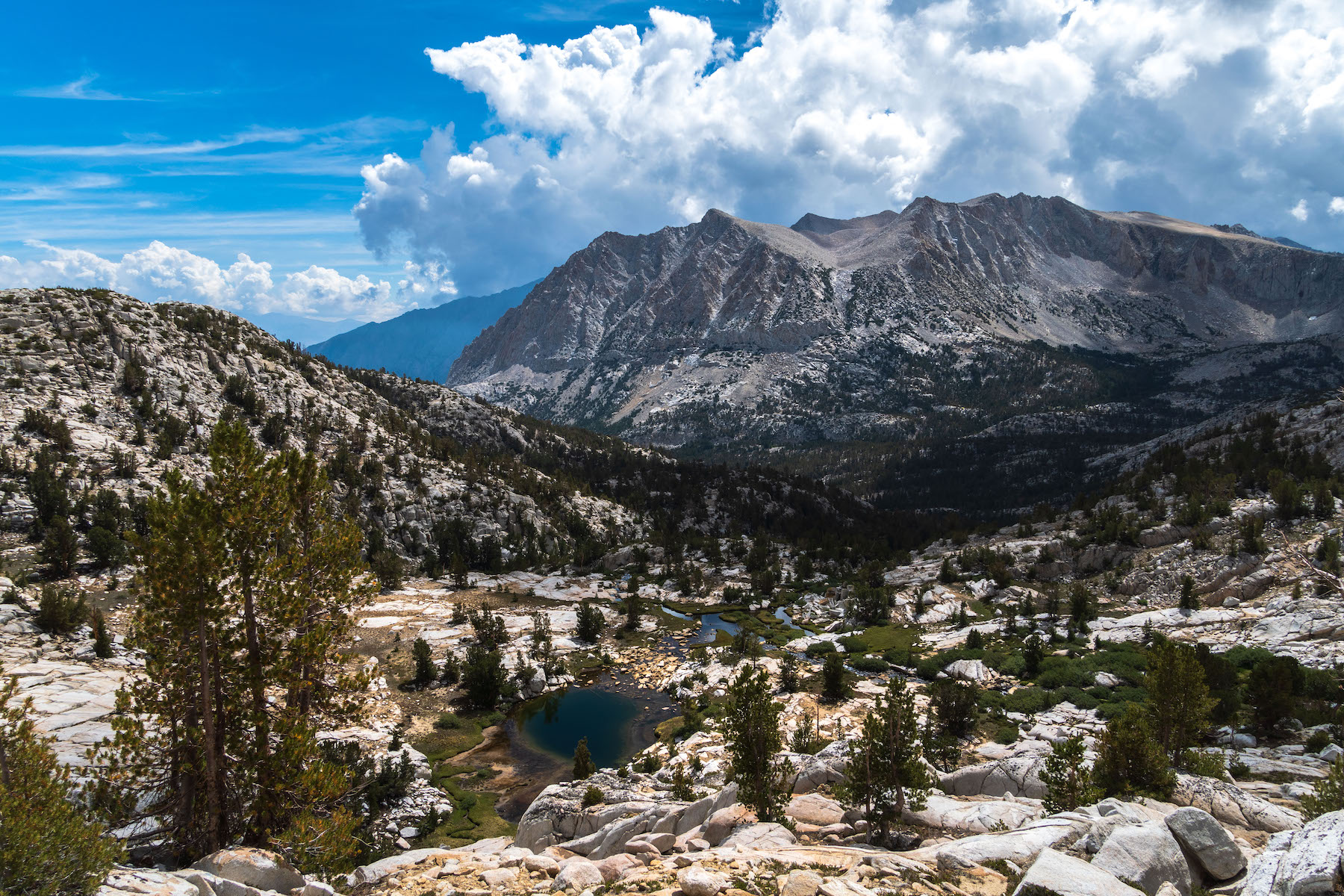 Granite Park mountains in the Eastern Sierras