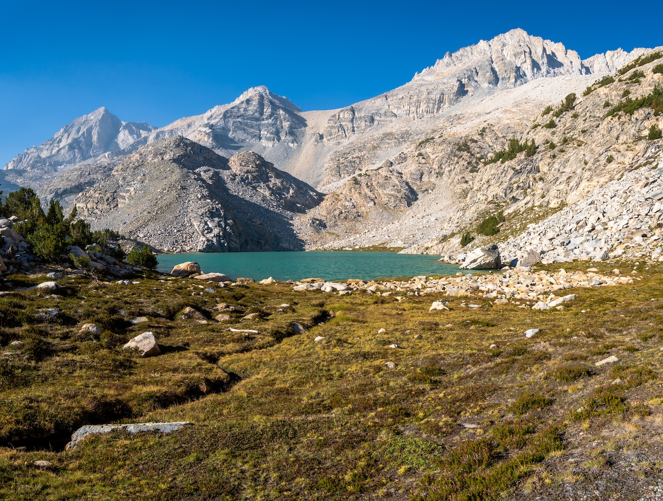 Upper Treasure Lake in The Little Lakes Valley of the Sierras. Photo by Brock Dallman