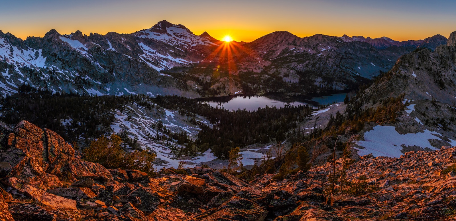 Sunset in Idaho's Sawtooth Mountains. Photo by Brock Dallman