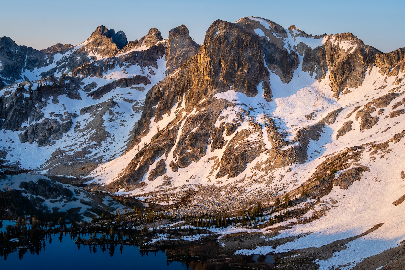 Mountains above Twin Lakes in Idaho's Sawtooth Wilderness. Photo by Brock Dallman
