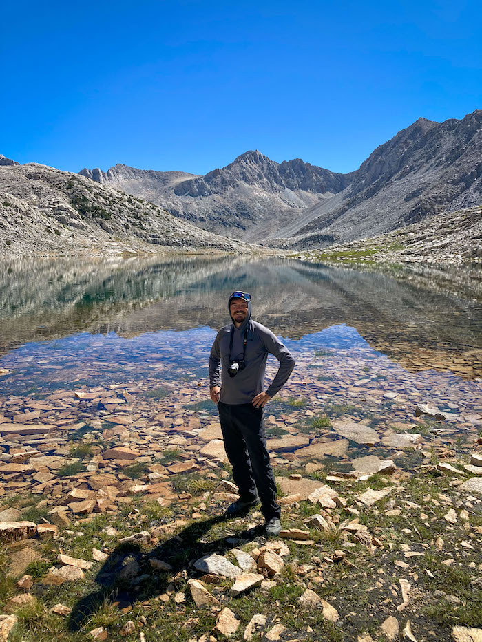 Brock Dallman at Lake Italy, Sierras