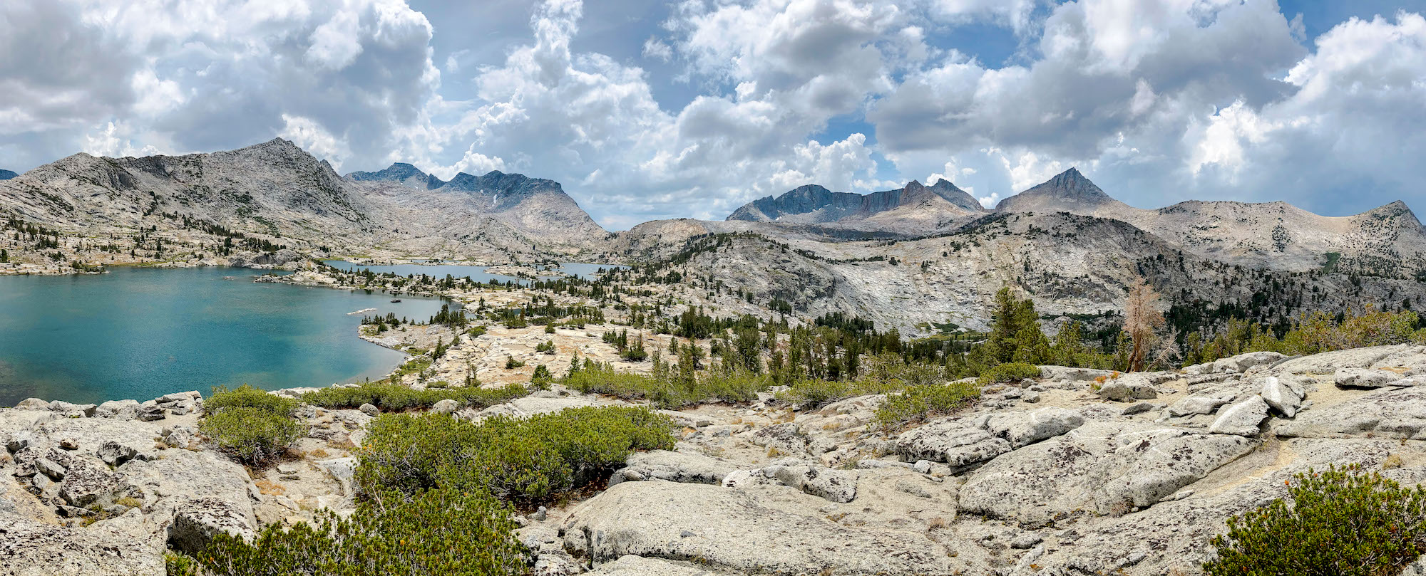 Storm clouds at Marie Lake along the John Muir Trail - Pacific Crest Trail