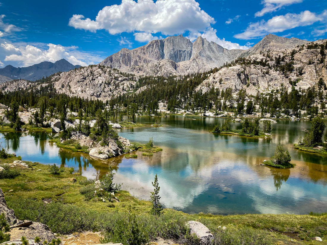 Paradise Lake in the Sixty Lake Basin in Kings Canyon National Park