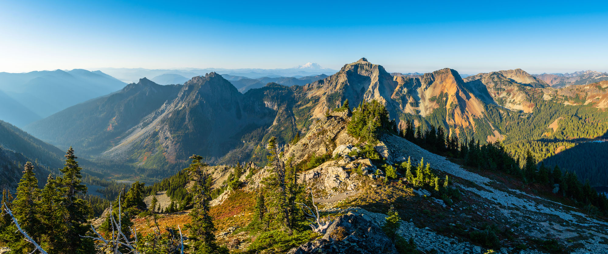 Mountain Panorama in Alpine Lakes Wilderness